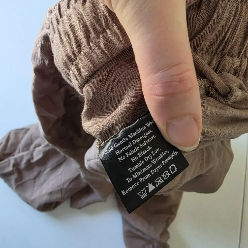 Cozy Earth Lounge Pants Mens Large Brown Sweatpants Rayon Tencel Relaxed